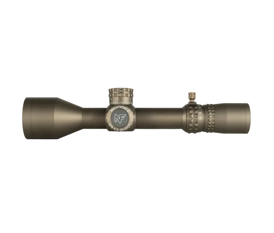 Nightforce: NX8 2.5-20x50 F1, Mil-XT - Dark Earth